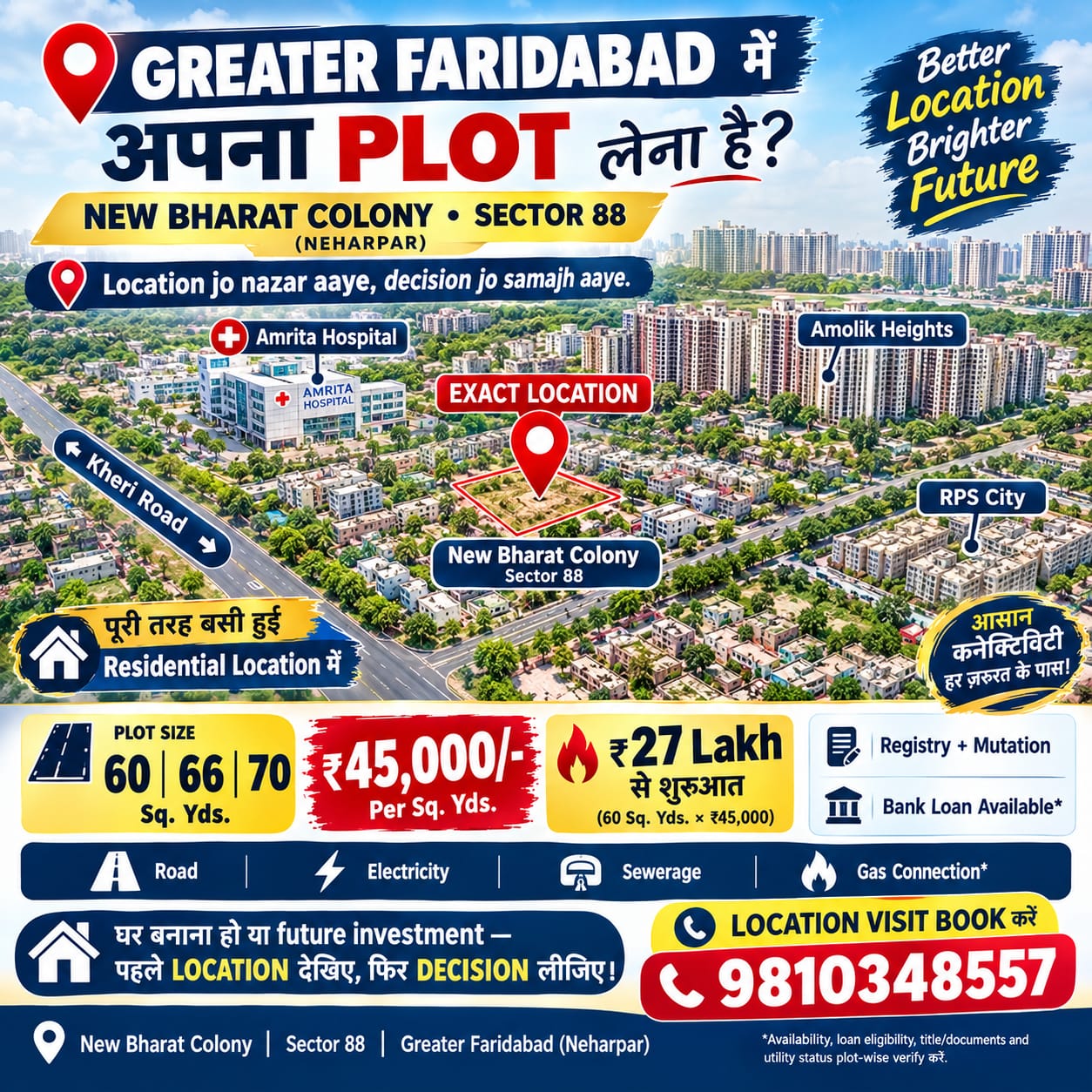 Greater Faridabad plot buying guide – Location, price and documentation checklist