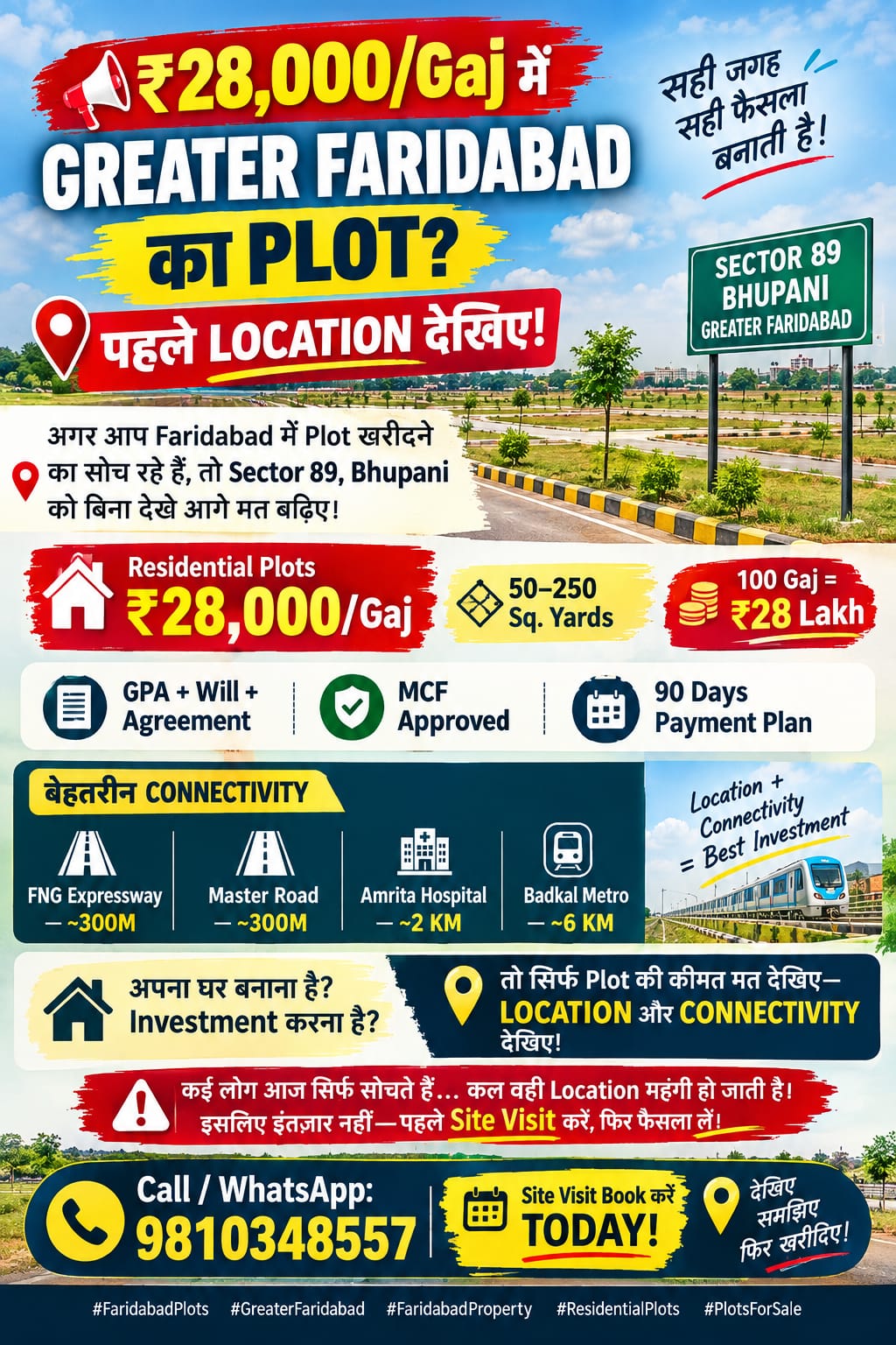 Plots for Sale in Greater Faridabad – SecureNest Realty