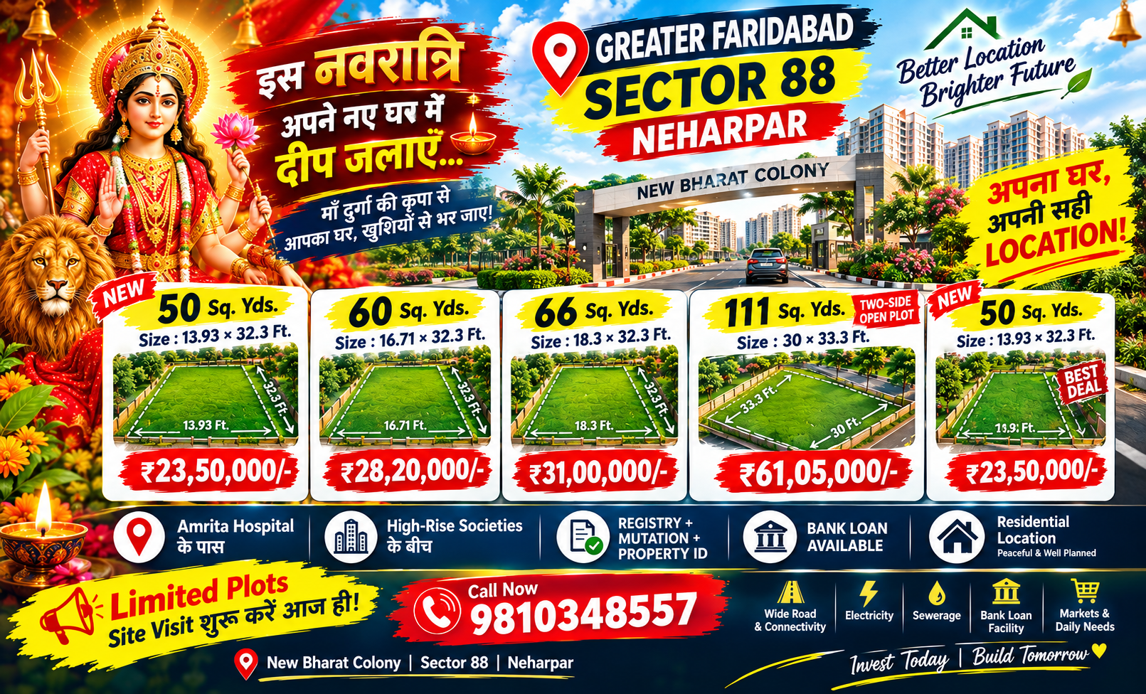 Residential plots in Neharpar Faridabad